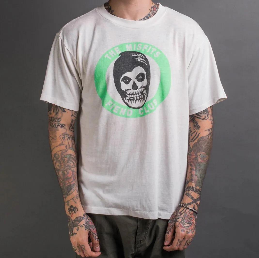 

2026 Summer Fashion Trendy Tee New Misfits Band Rock Hardcore Punk Casual T-Shirt Men s and Women s Top Short Sleeve Casual Clothing 4XL