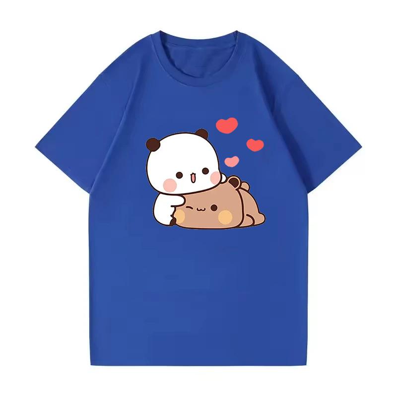 Cartoon Bubu Is Throwing Flip-flops At Dudu Summer Tshirt Dudu Was Threw Flip-flops By Bubu Since He Teases Bubu Summer Tee Tops