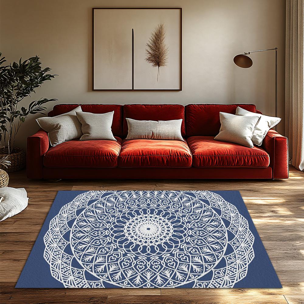 Elegant Persian Area Rug Modern Boho Carpet Non Slip Doormat Turkish Floor Mat Living Room Decor Durable Home Accent Washable Fl