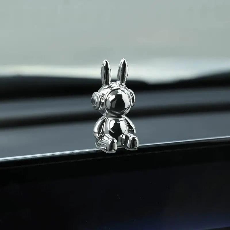 Cartoon Konijn Beer Auto Interieur Decoratie Middenconsole Decor Persoonlijkheid Kamer Tafel Bureau Thuis Kantoor Miniatuur Beeldjes