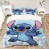 Stitch Clouds Print 3Pcs Bedding Setduvet Cover With 2 Bedropillowcase Home Birthday Gift