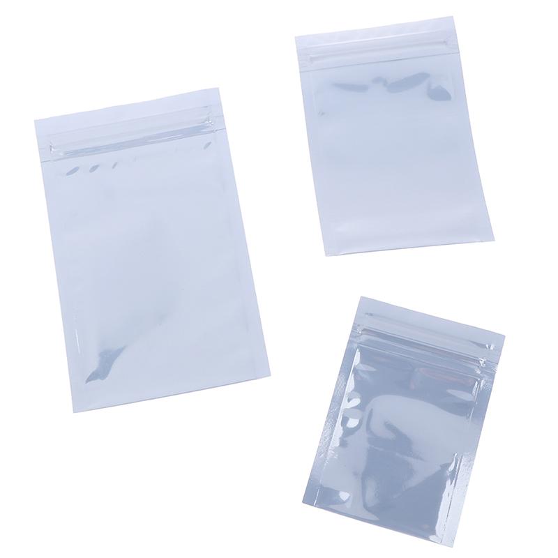 100Pcs Antistatic Storage Bag Ziplock Bags Resealable Pouch For Package