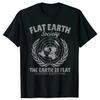 Lustige Flat Earth Society T-Shirts Grafik Baumwolle Streetwear Kurzarm Geburtstagsgeschenke Sommerstil T-Shirt Herrenbekleidung
