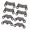 8Pcs Front & Rear Brake Pads Replacement for Polaris RZR 800 2008