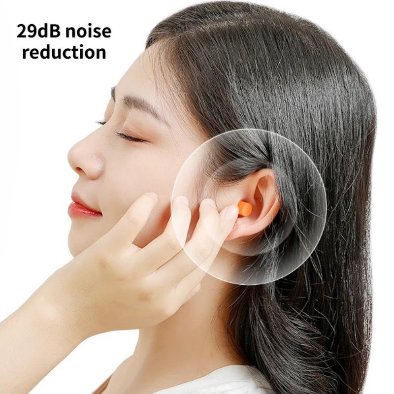 10/20/50Pairs Anti Noise Earplugs Work Study Sleep Travel Aircraft Noise Reduction Soft Foam Earplugs Separately Packaged