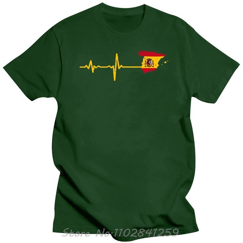 

Hilarious Comic Men And Women Heartbeat Spain Gift Gray Male Tshirt Cotton Fitness Tshirt Summer Streetwear Oneck T Shirt 4XL