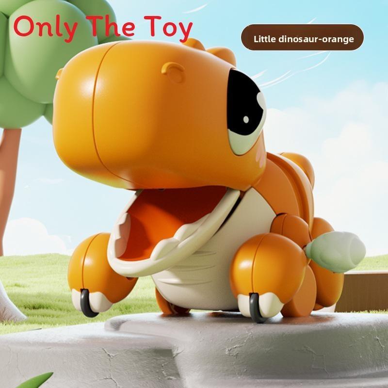 Dinosaur Toy For Babies With Chaindriven Push And Crawl Learning For Toddler Development