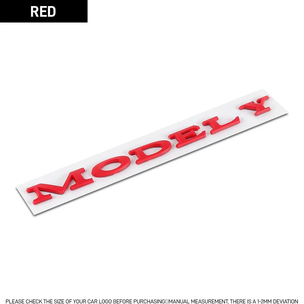 Autoaufkleber Tesla Auto Außen Dekor ABS Auto Heckklappe Kofferraum Motorhaube Aufkleber Emblem Abzeichen Aufkleber Für Tesla Model Y Model S