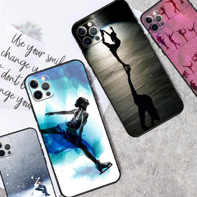 Figure Skating Dance Sport Shockproof Case For iPhone 17 15 16 Pro Max 11 14 Plus 12 13 Mini 16e 17 Air Phone Cover