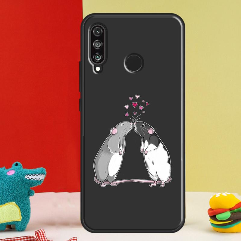 Mouse Rat For Huawei Nova Y91 Y90 Y60 Y70 Y72 Y61 9 10 SE 12i 12s 11i 5T P60 Pro P20 P30 P40 Lite Case