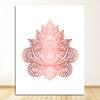 Wall Painting Decoration Picture Modern Room Decor Yoga Art Print Rose Gold Wall Art Flower of Life Poster Hamsa Canvas Painting