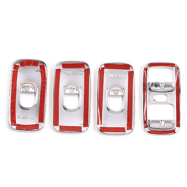 4-Piece Window Control Button Trim Frame for 2007-2010 Mercedes-Benz G-Class