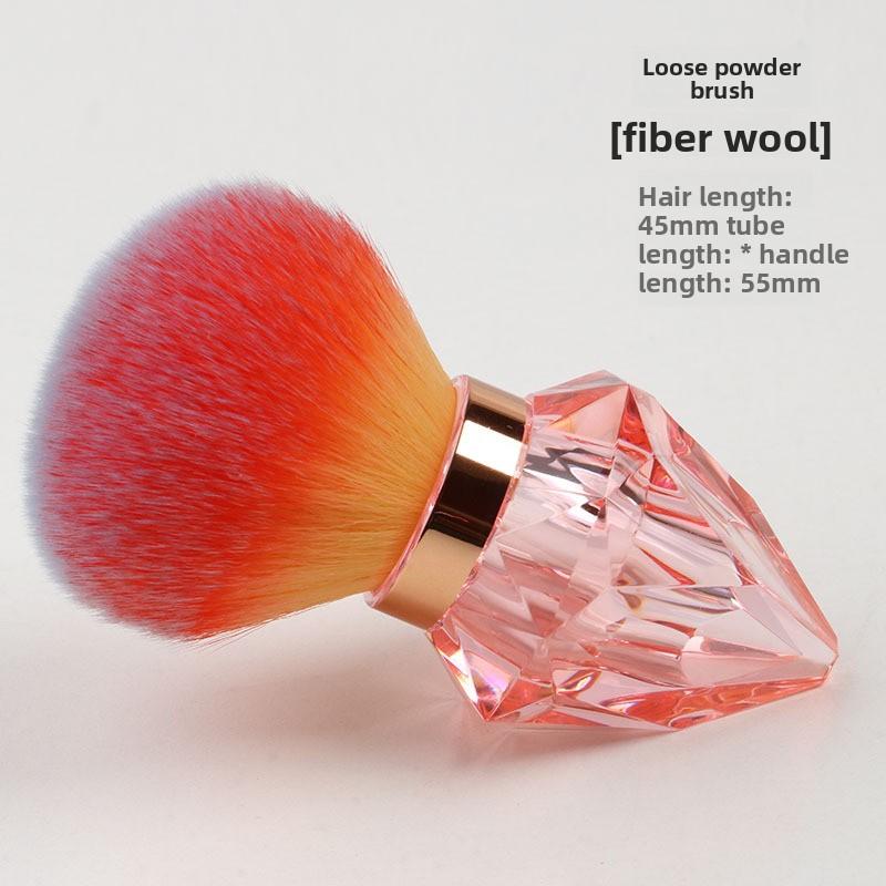 Travel Portable Nail Art Dust Brush Mini Mushroom Head Large Loose Powder Brush Makeup Brush