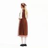 Halloween adult costume, vintage and retro dress, European pastoral style, farm-themed, French country style, maid outfit