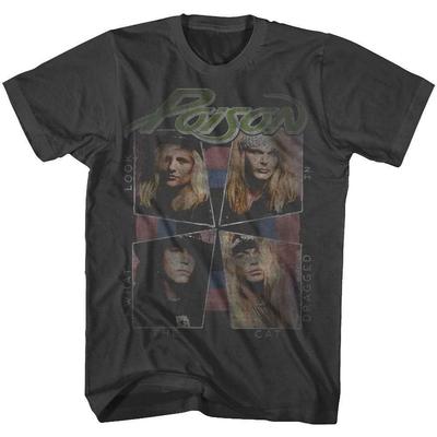 Poison Aspetto Sbiadito Cosa si è Portato Dietro il Gatto T-shirt da Uomo