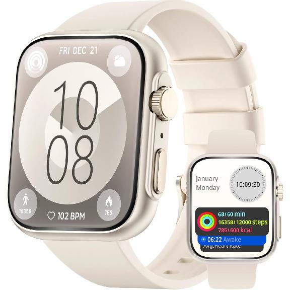 Smart Watch for Android & iPhone [46mm], Answer/Make Call, Sleep & Stress Tracking, 120+ Sports Modes, GPS Activity Tracker, Water Resistant