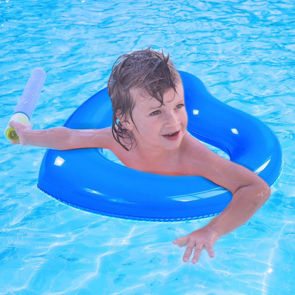 Heart Shaped Swimming 45cm Thick Tear Resistant PVC Material Inflatable Pool Rings for Pool Party Beaches