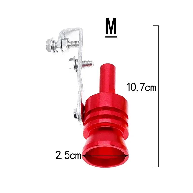 Universal Motorbike Vehicle Refit Device Exhaust Pipe Turbo Sound Whistle Universal Simulator Turbo Sound Whistler S-XL Size