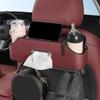 Car Back Seat Organizer with 2 Drink Cup Holder Tissue Box and Storage Box Hook Multi-functional Storage Box
