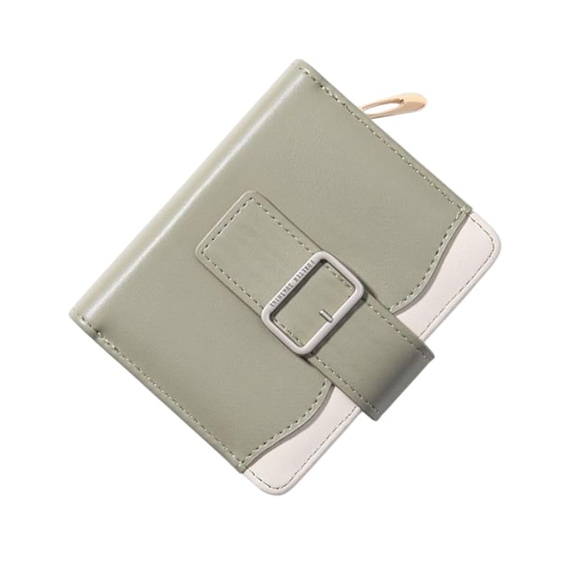 

[ORSUN] ladies wallet mini wallet [Stylish pastel colors] bifold wallet] compact Thin Smaller coin purse woman (green)