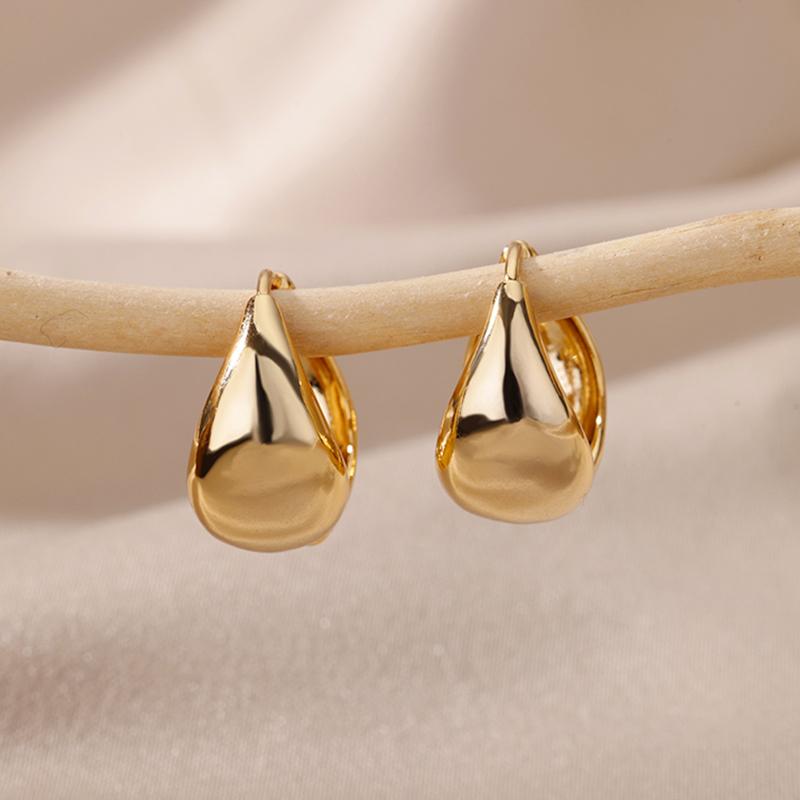 Stainless Steel Geometric Claw Earrings For Women Gold Color Starfish Heart Stud Earring Fashion Wedding Waterproof Jewelry Gift