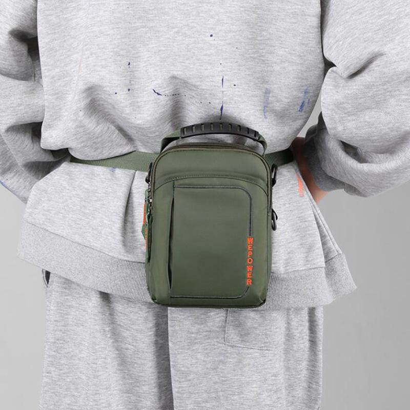 Männliche kleine Umhängetasche, Herren-Sling-Umhängetasche, wasserabweisend, für Telefon, Tablet, Business, Büro, Schule