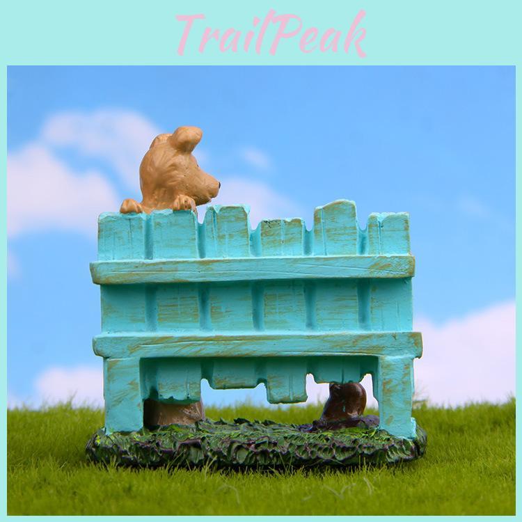 Kids Garden Resin Little Dog Fence Sea Lion Ornament For Potted Plants Gift