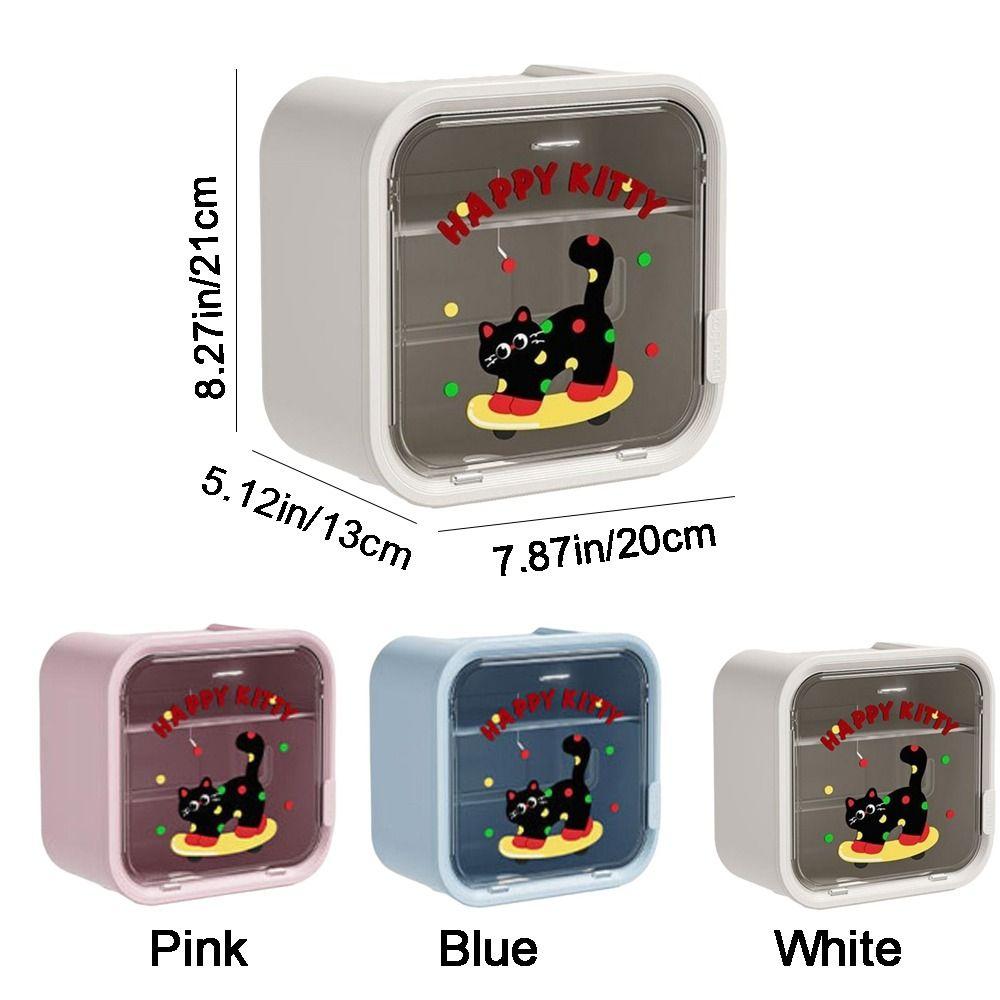 Wandmontierter Toilettenpapierhalter Kunststoff Toilettenpapierhalter Cartoon Taschentuchhalter für Badezimmer