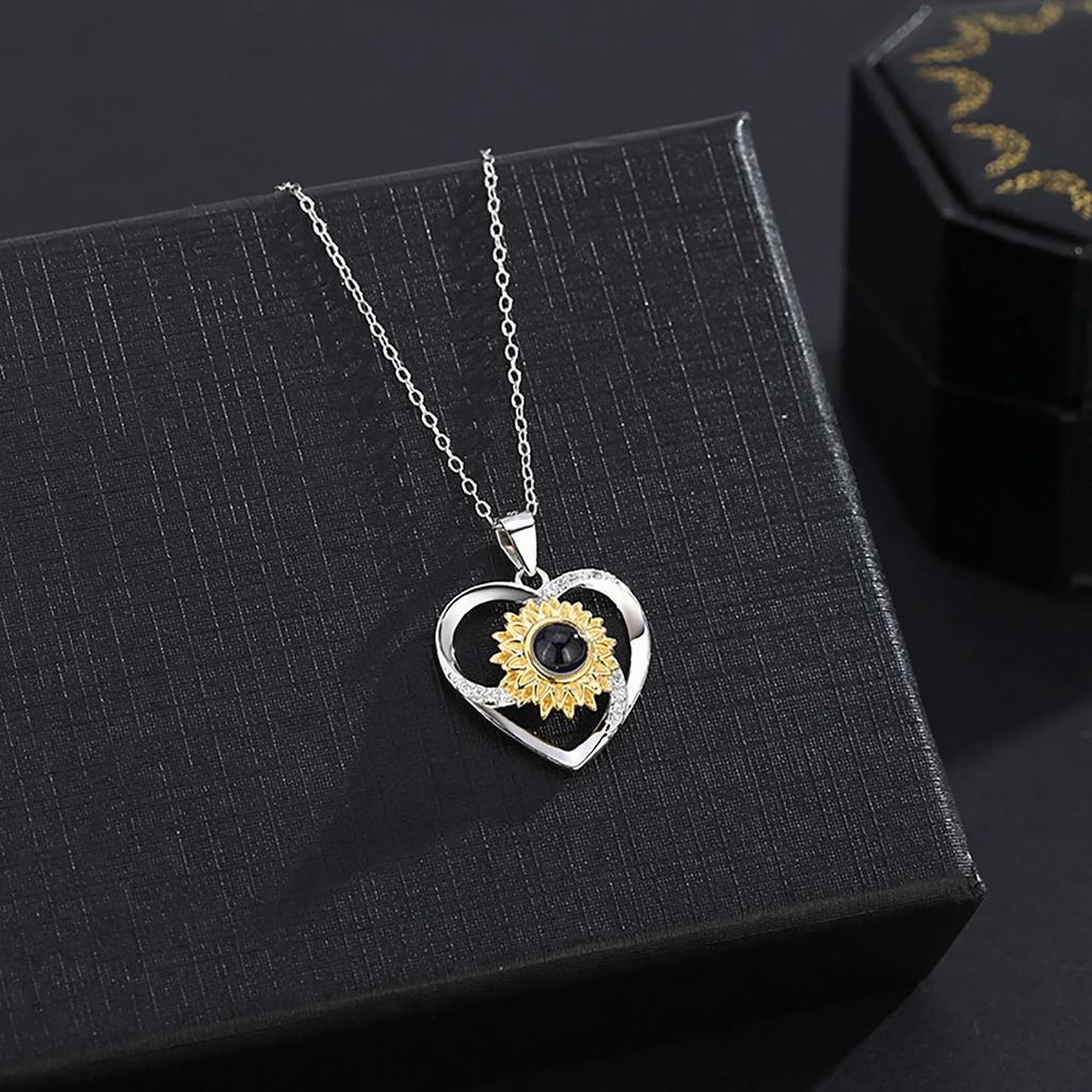 Romantic Love Sun Flower Collarbone Chain Versatile