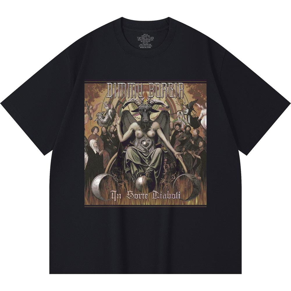 230 g/m² 100% puuvillane Heavy Metal T-särk Rockibändi Popmuusika Prindiga Unisex Raske puuvillane T-särk
