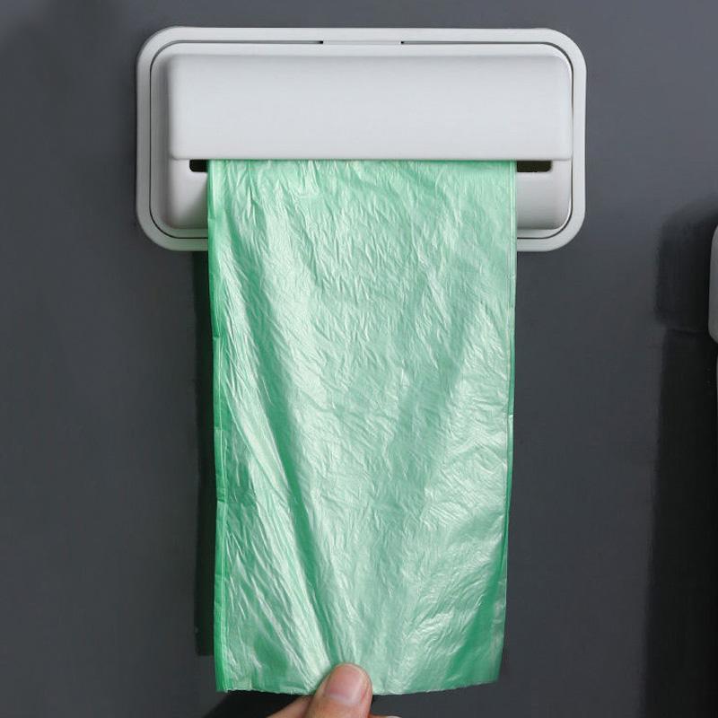 Søppelsekker Oppbevaringsboks Søppelposedispenser for kjøkken Bad Veggmontert Dagligvareposeholder Kjøkken Plastposer Container