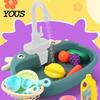 Leak-proof Kids Faucet Pretend Play Sink Toy Replacement, Electric Water Circulation Child Safe Kitchen for Kitchen, Dishwasher Role Interactive