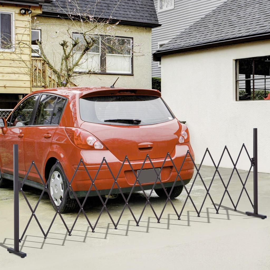 Expanding Trellis Fence, Freestanding Movable Fence, Foldable Garden Screen Panel, 300 x 103.5 cm, Dark Brown