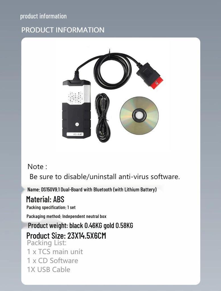 DS150 Instrument de diagnosticare auto Bluetooth cu placă dublă 2021.11 - Tester de erori OBD