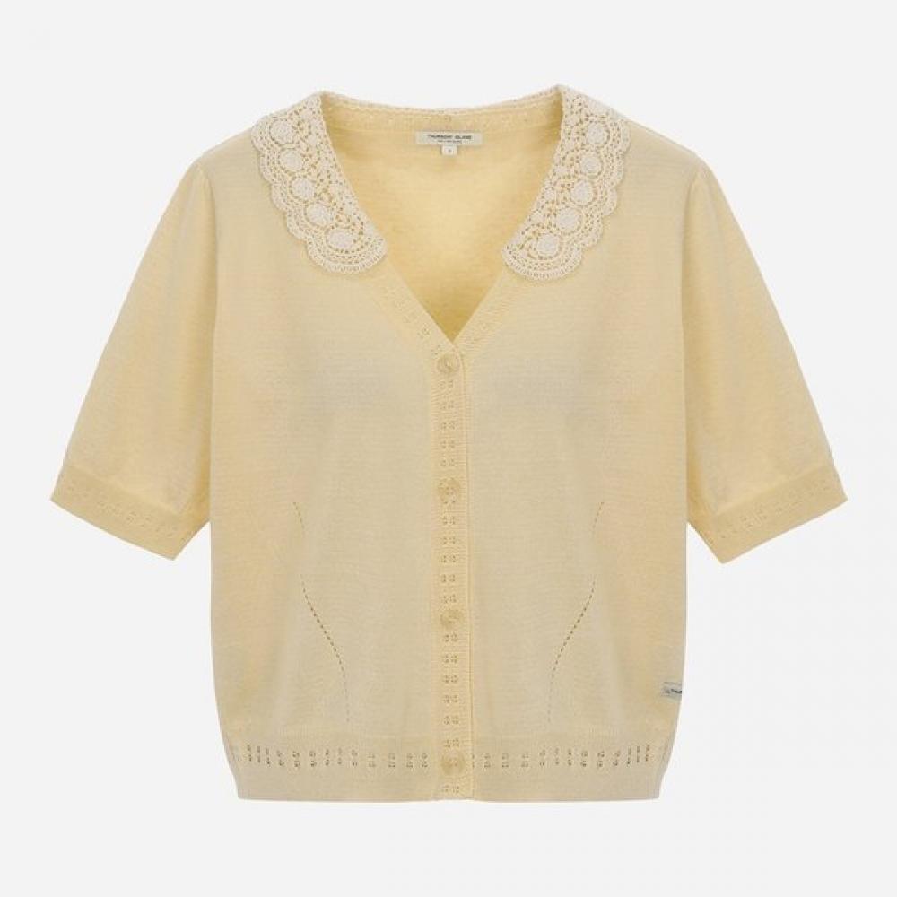 

Thursday Island Lace Collar Neck Cardigan T256mcd133w beige (BE)/S