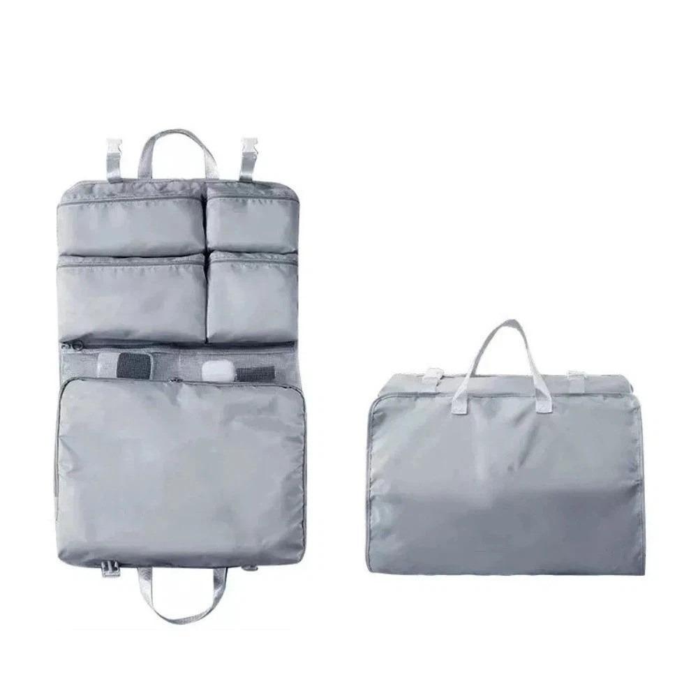 Hanging Luggage Organizer Pouch Large Capacity Packing Cubes Travel Bag Organizer Suitcase серый