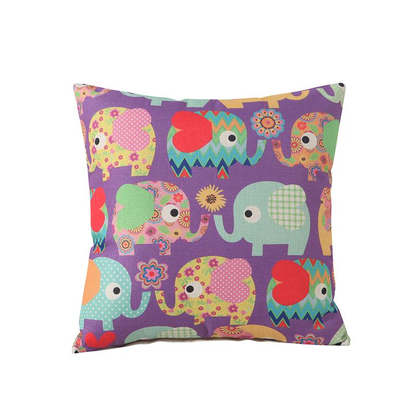 elephant print throw pillows