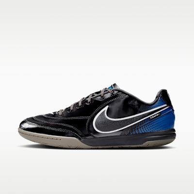 Nike Tiempo Streetgato Soccer Shoes Unisex Black Blue 38.5