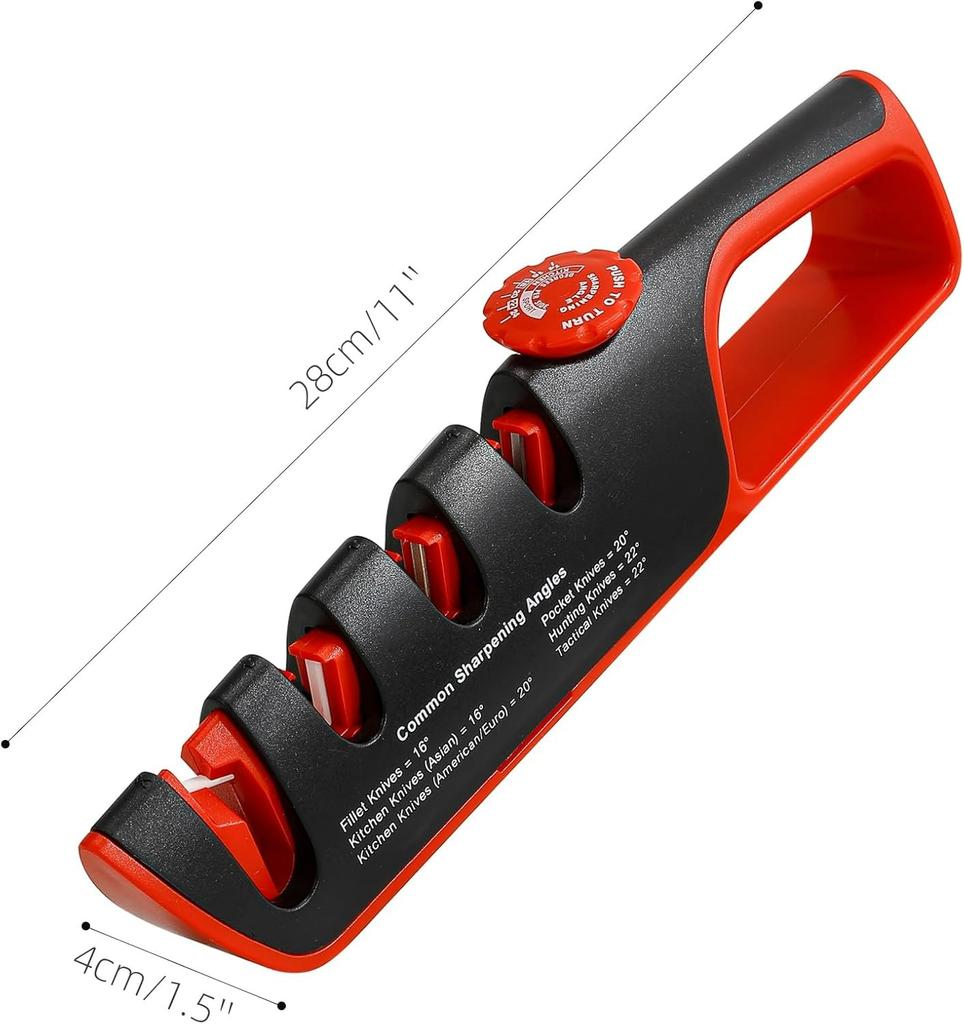 Messerschärfer mit einstellbarer Winkelführung Schärfsteine für alle Messer einschließlich Präzisionsküchenmesser Professionelle Köche