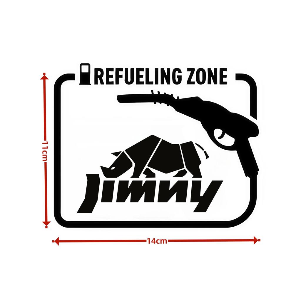Suzuki Jimny Tank Cover Sticker Car Sticker Spout Dress Up Fuel Tank Decal