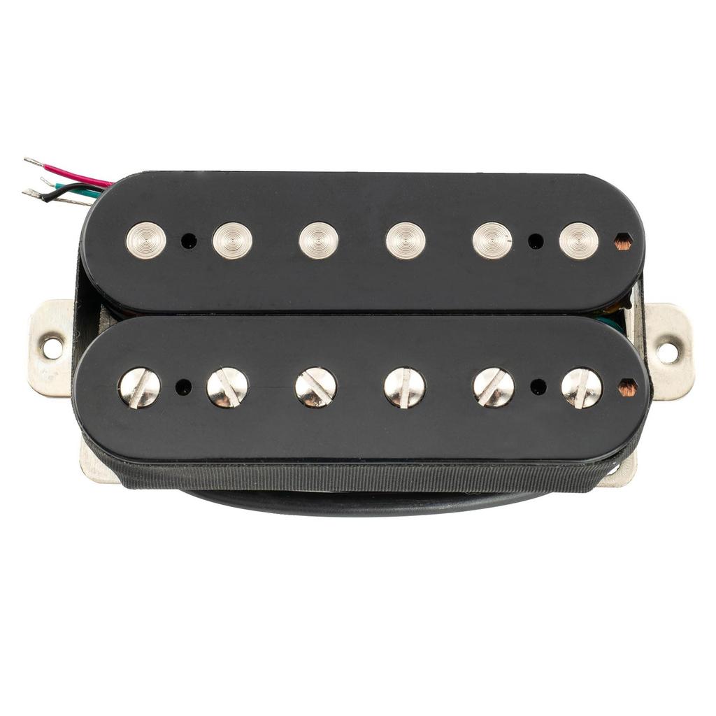 Musiclily Pro Alnico 5 Humbucker Pickup Ridge PU for Electric Black LP-OBLA Guitar,
