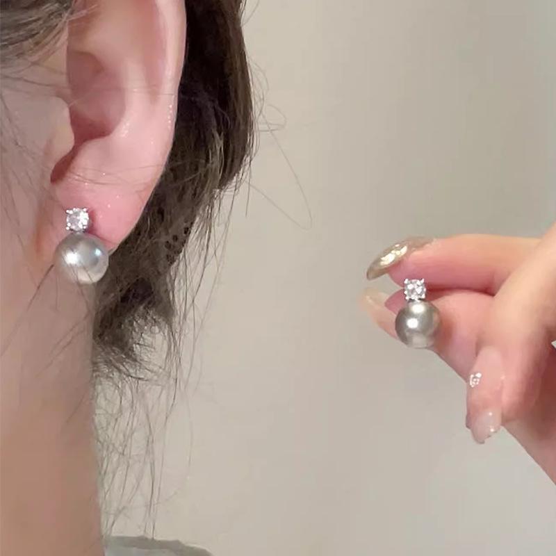S925 Silver Needle Fairy Flower Earrings - Elegant Luxury 4-Piece Set for Women