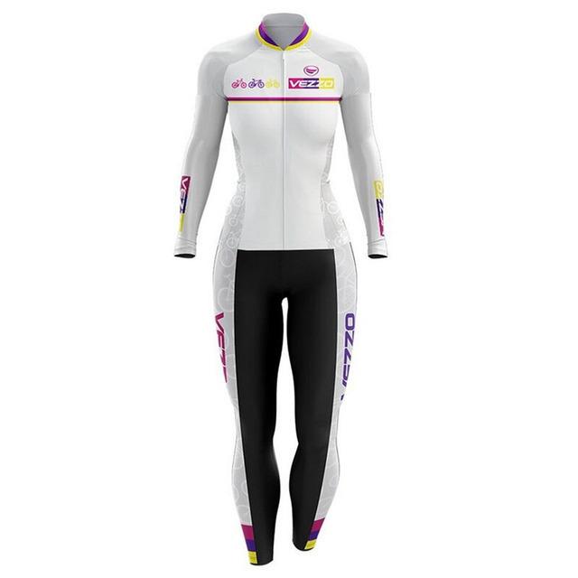 Road Bike Cycling Suit Women's Tour De France Version Mountain Bike Cycling Suit Long-sleeved Suit Spring and Autumn
