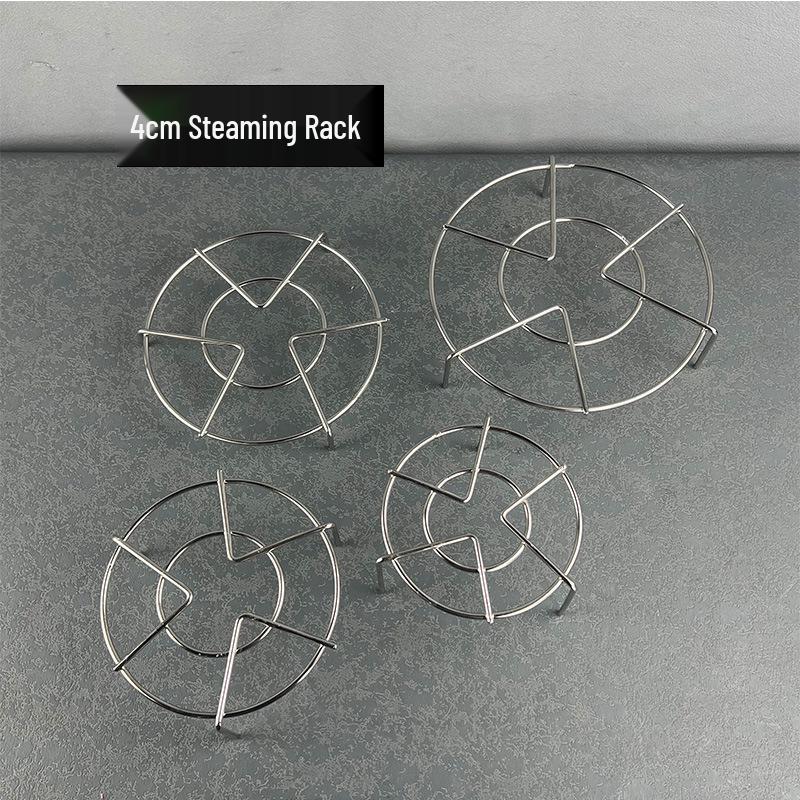 Stainless Steel Multi-purpose Steaming Rack with Anti-scalding Insulation - Ideal for Kitchen Steaming, Eggs, Rice, and Vegetables