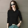 Women's Spring New Mercerized Cotton Long-sleeved Shirt, Temperament, Slimming, Bottoming Women's T-shirt