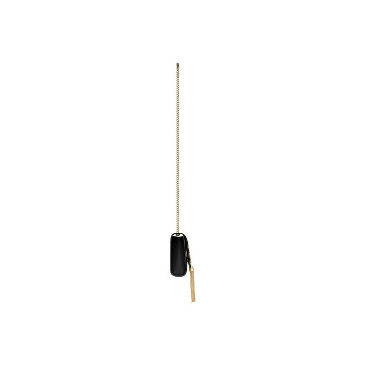 Saint Laurent Ysl Kate Gold Logo Grainy Embossed Leather Tassel Chain Shoulder Bag Small Women Bags Black 474366-BOW0J-1000