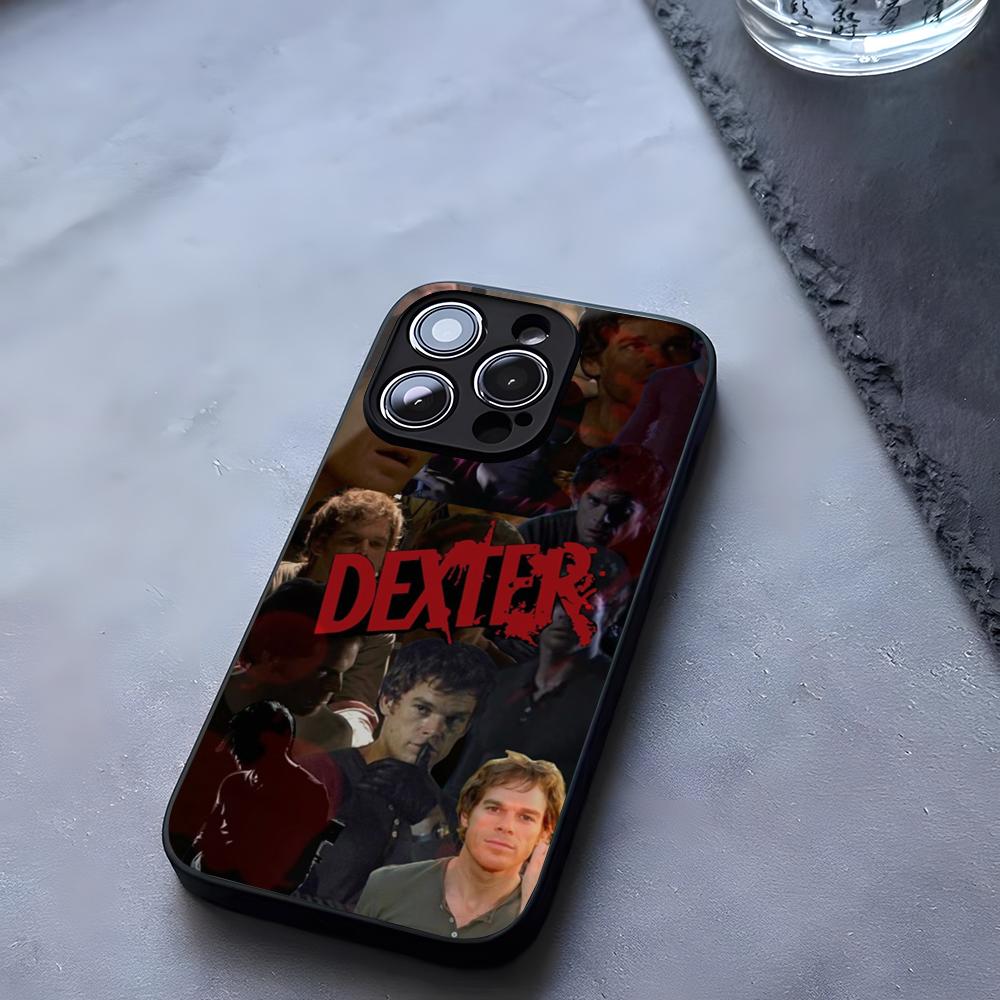Dexter Morgan Pouzdro na telefon Tvrzené sklo Pro IPhone 17 13 14 16 12 15 11 Pro Max Plus Mini X XR SE2020 Coque