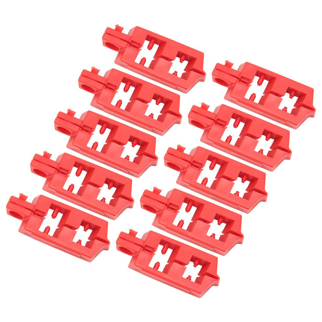 10Pcs Snap On Circuit Breaker Lockout PA Nylon Energy Isolation Safety Circuit Breaker Lockout