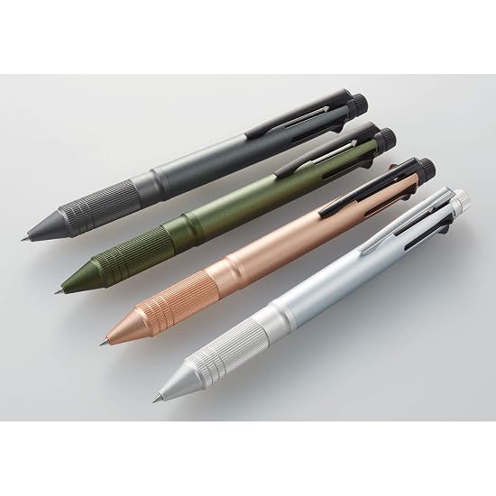 uni-ball Jetstream 4&1 Metal Edition Multi-Function Pen, 0.5mm, Gun Metallic, Smooth Writing, MSXE52