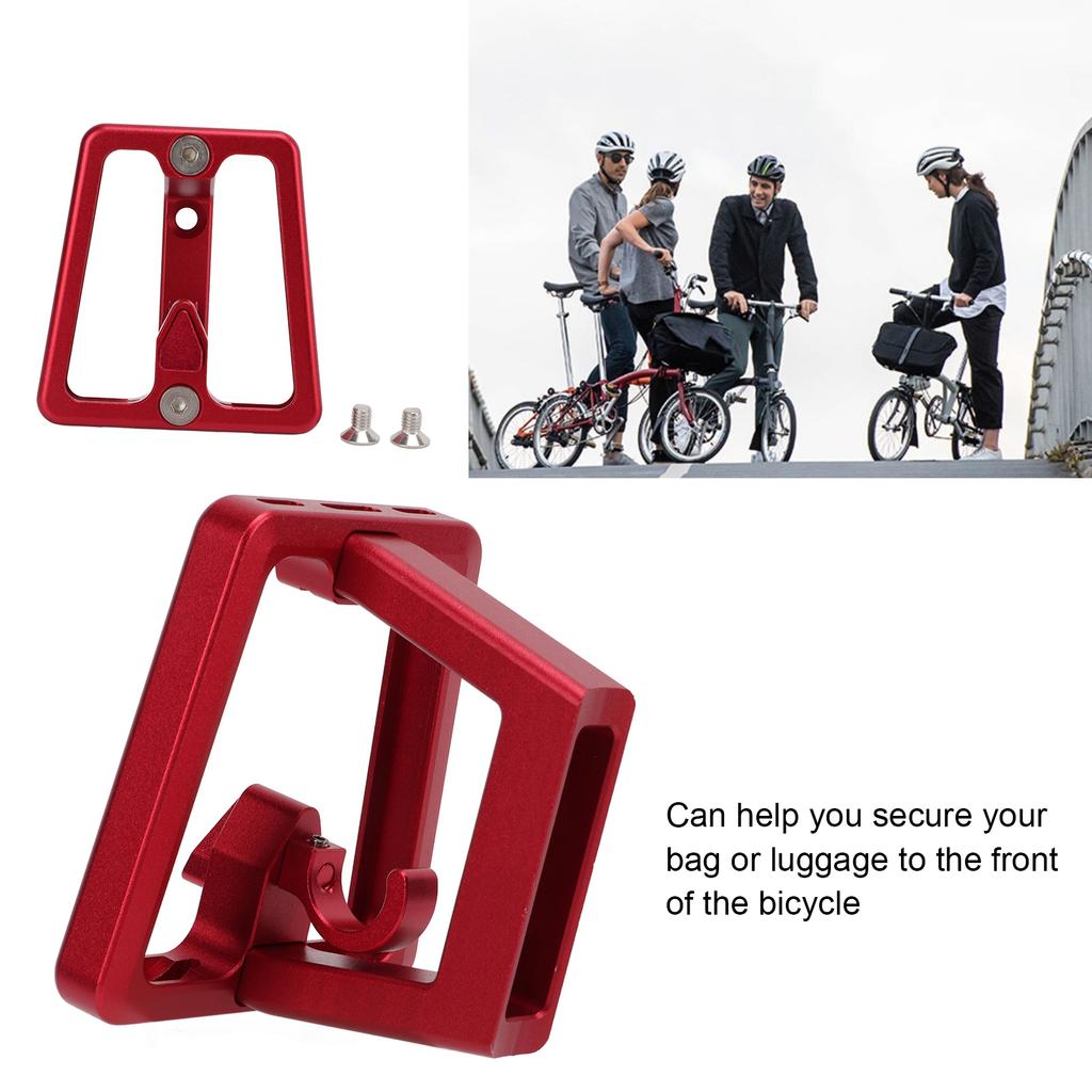Folding   Front Bracket Aluminum Alloy Bike Bag Rack Mount Base for